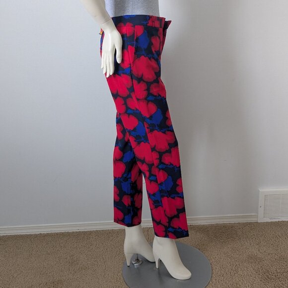 Banana Republic - "Ryan" Floral Print Slim Straight Pant - Size 10P - Picture 5 of 9